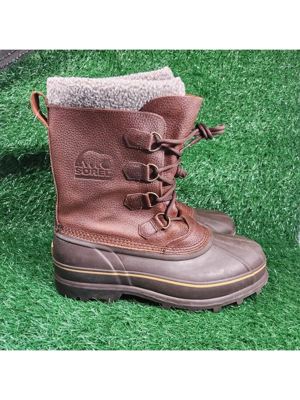 Sorel Kananaskis II LM1002-200 Insulated Winter Snow Boots Leather Rubber Sz 11